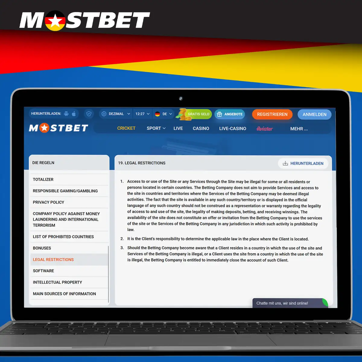 Mostbet ist ein legaler Buchmacher mit einer Lizenz aus Curacao