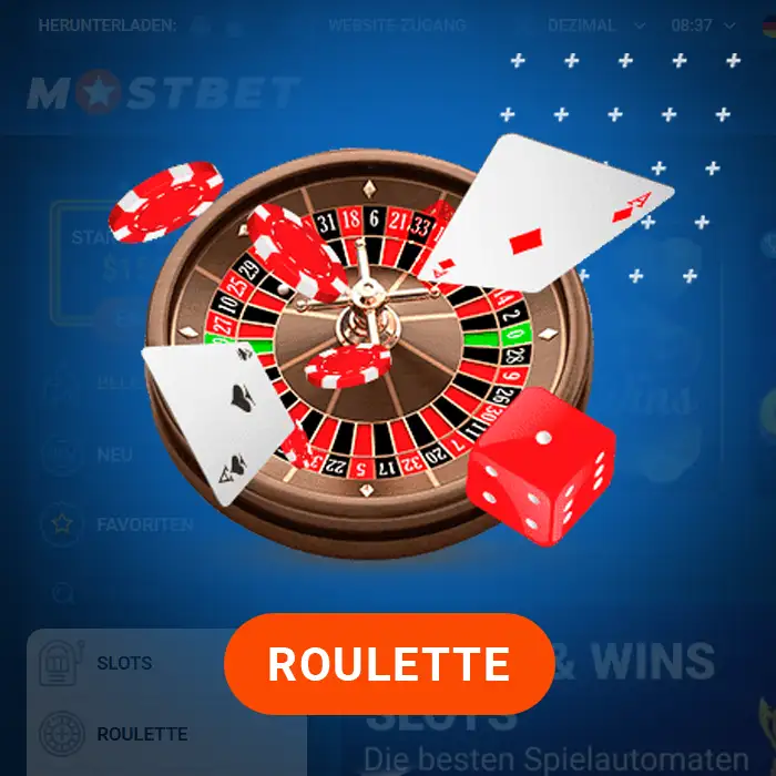 Spielen Sie Roulette auf der Mostbet-Plattform