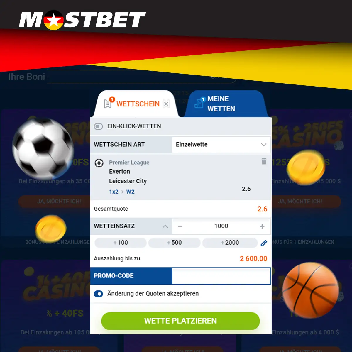 Schritt-für-Schritt-Anleitung, wie Sie bei Mostbet wetten können